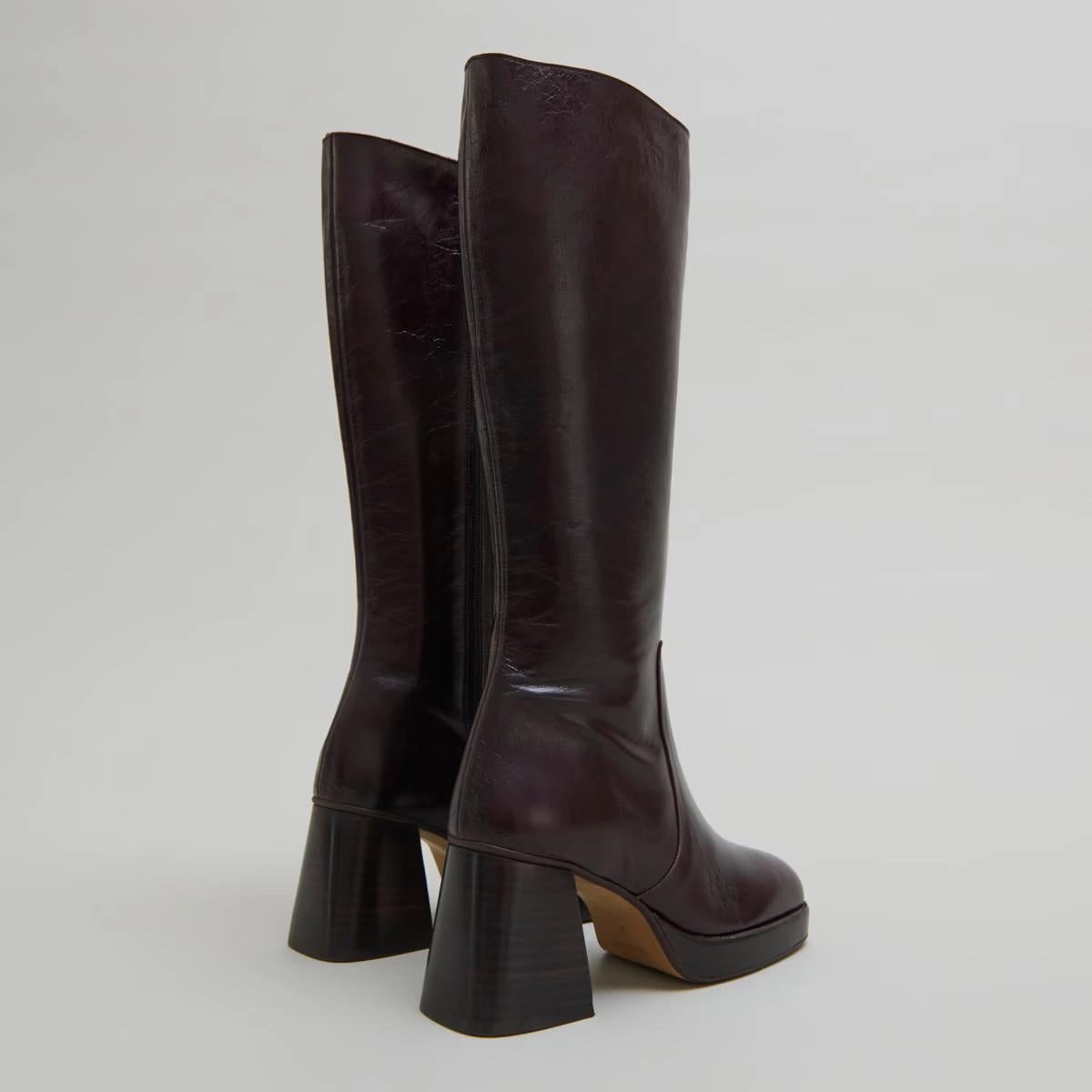 429- Betina Cuir Vieilli Chocolat