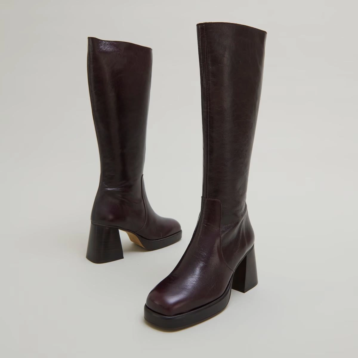 429- Betina Cuir Vieilli Chocolat