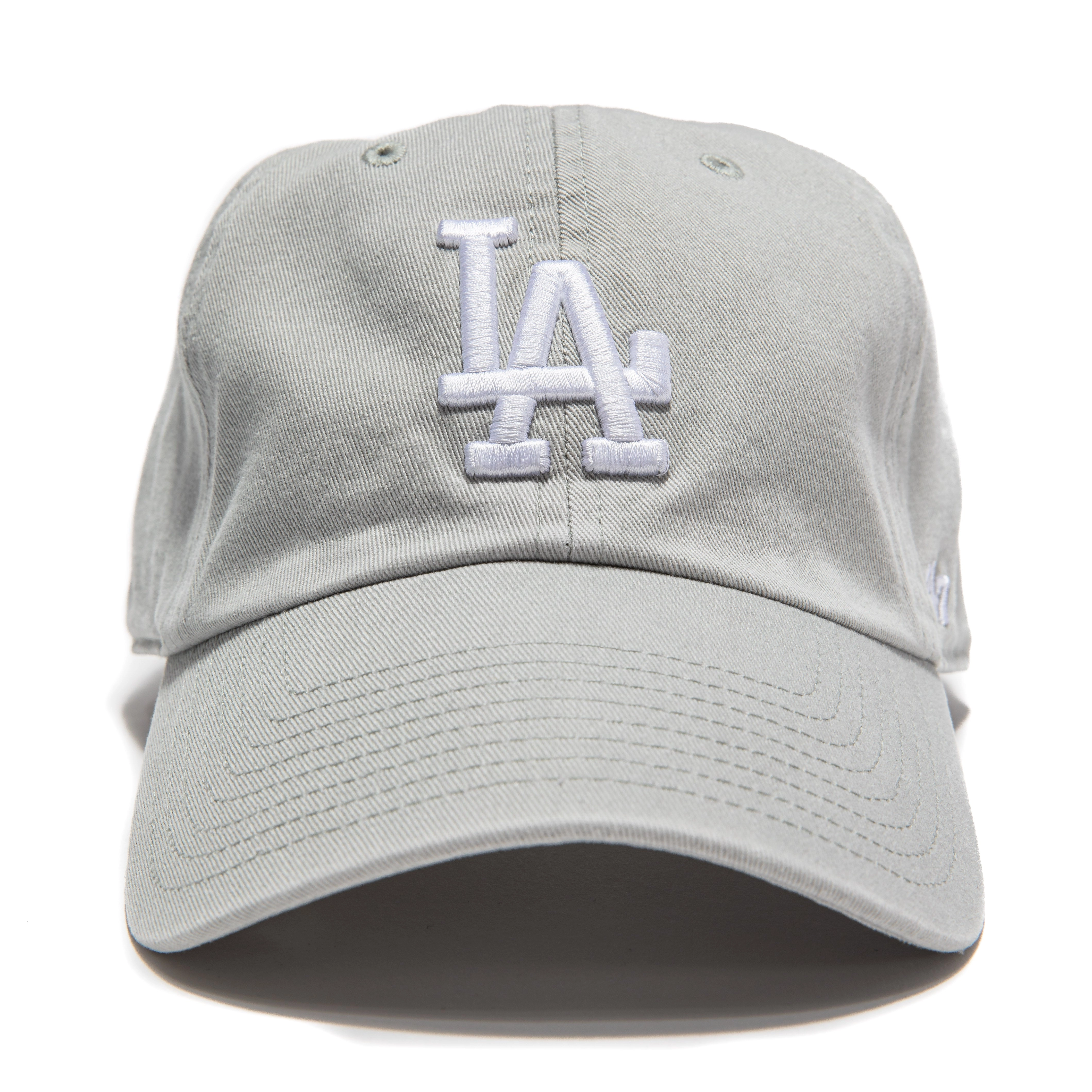 47 Brand Los Angeles Dodgers Cleanup Adjustable Hat - Gray. White