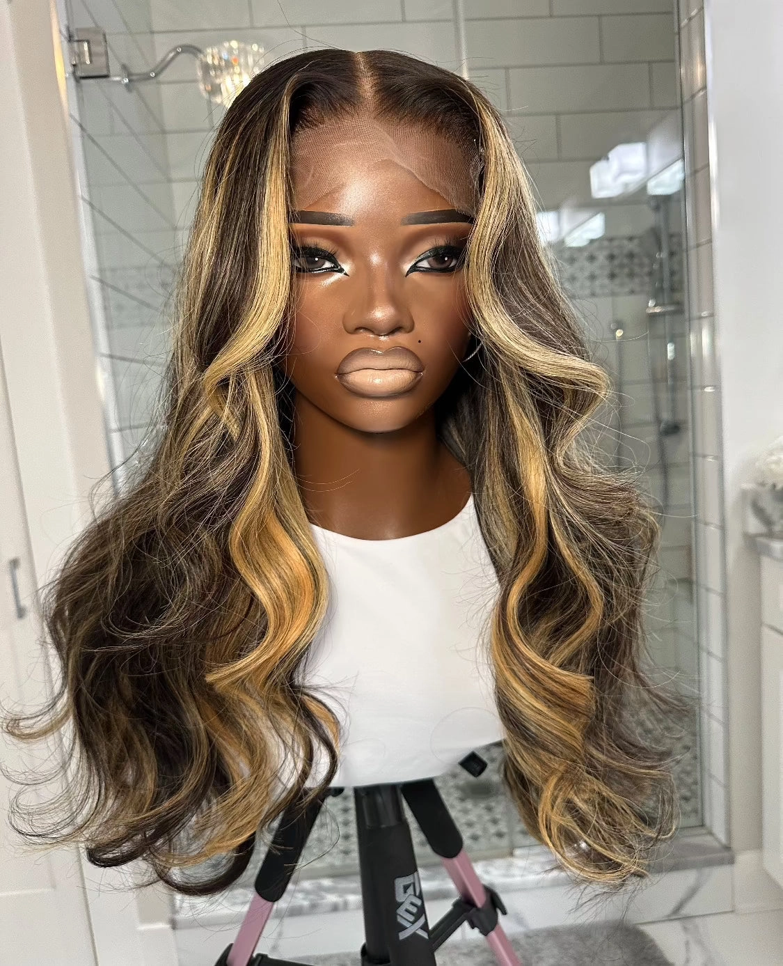 5x5 HD Lace Closure Wig-Blonde Highlight