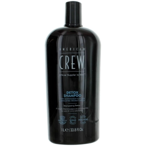 American Crew Men's Detox Shampoo - Dual Action Clarifying Authentic, 33.8 oz