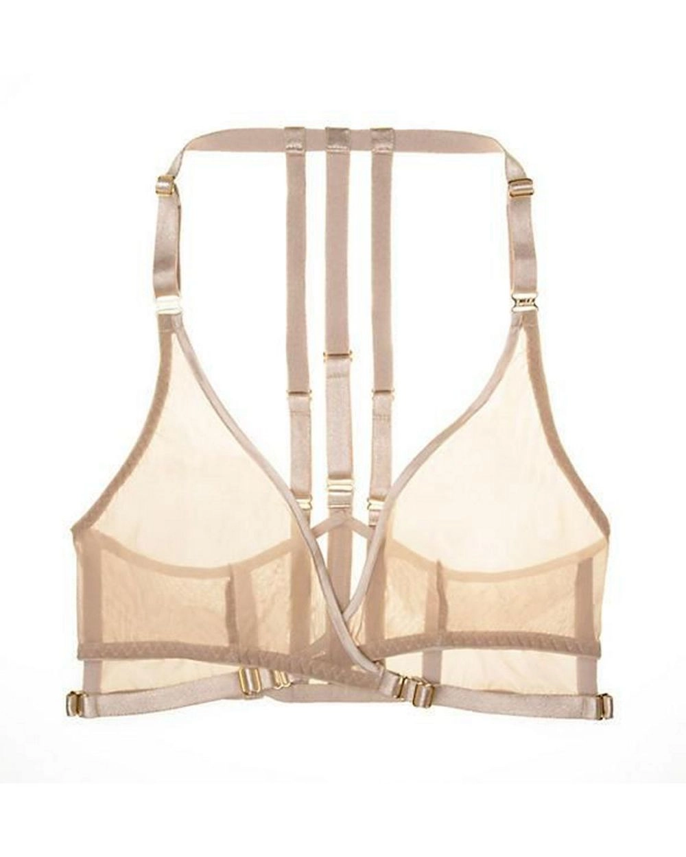 Art Deco Mesh Wrap Bra