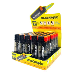 Black max Jet Flame Lighter - 25 Pieces Per Retail Ready Display 41694