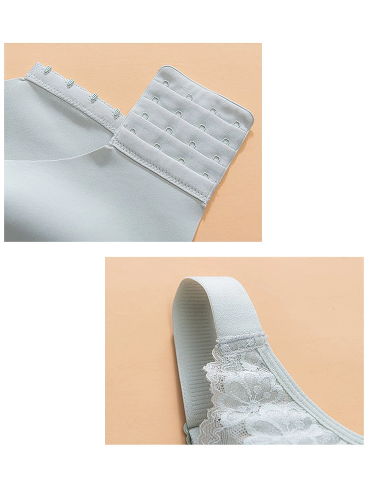 Breathable Lace Wireless Nursing Bras with Front Closure