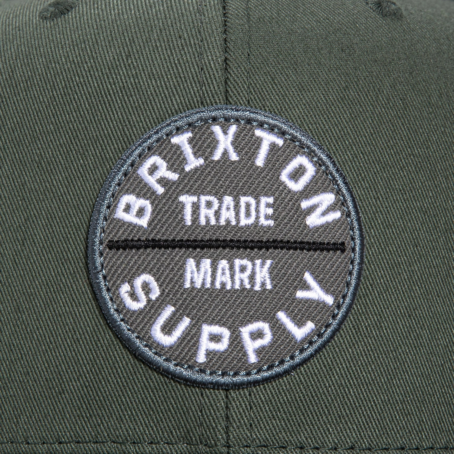 Brixton Oath lll Snapback Hat - Grey Olive