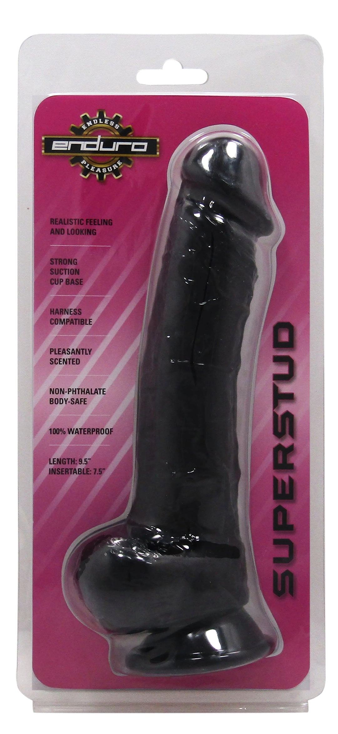 Enduro 9.5in Black Dildo