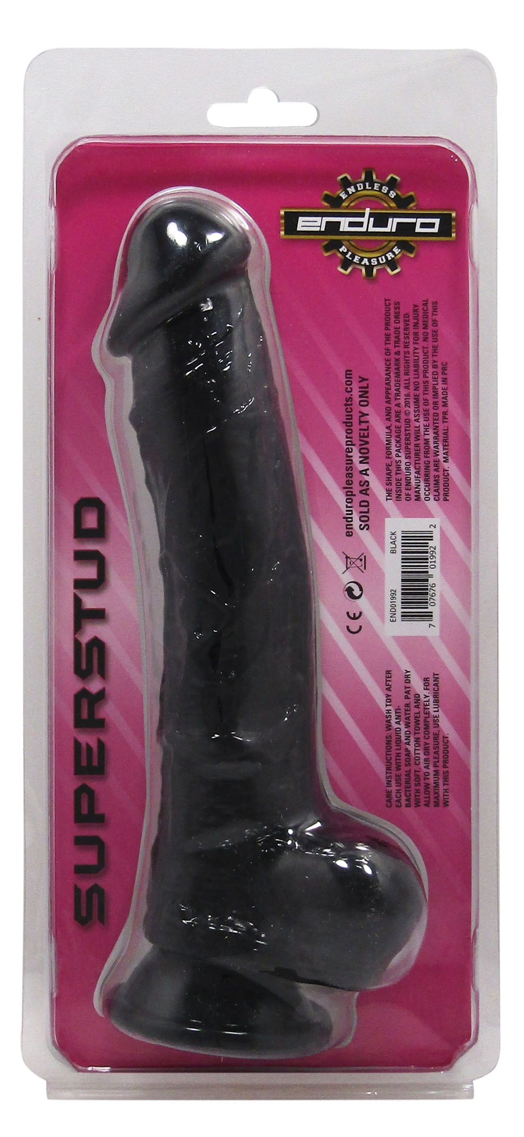 Enduro 9.5in Black Dildo