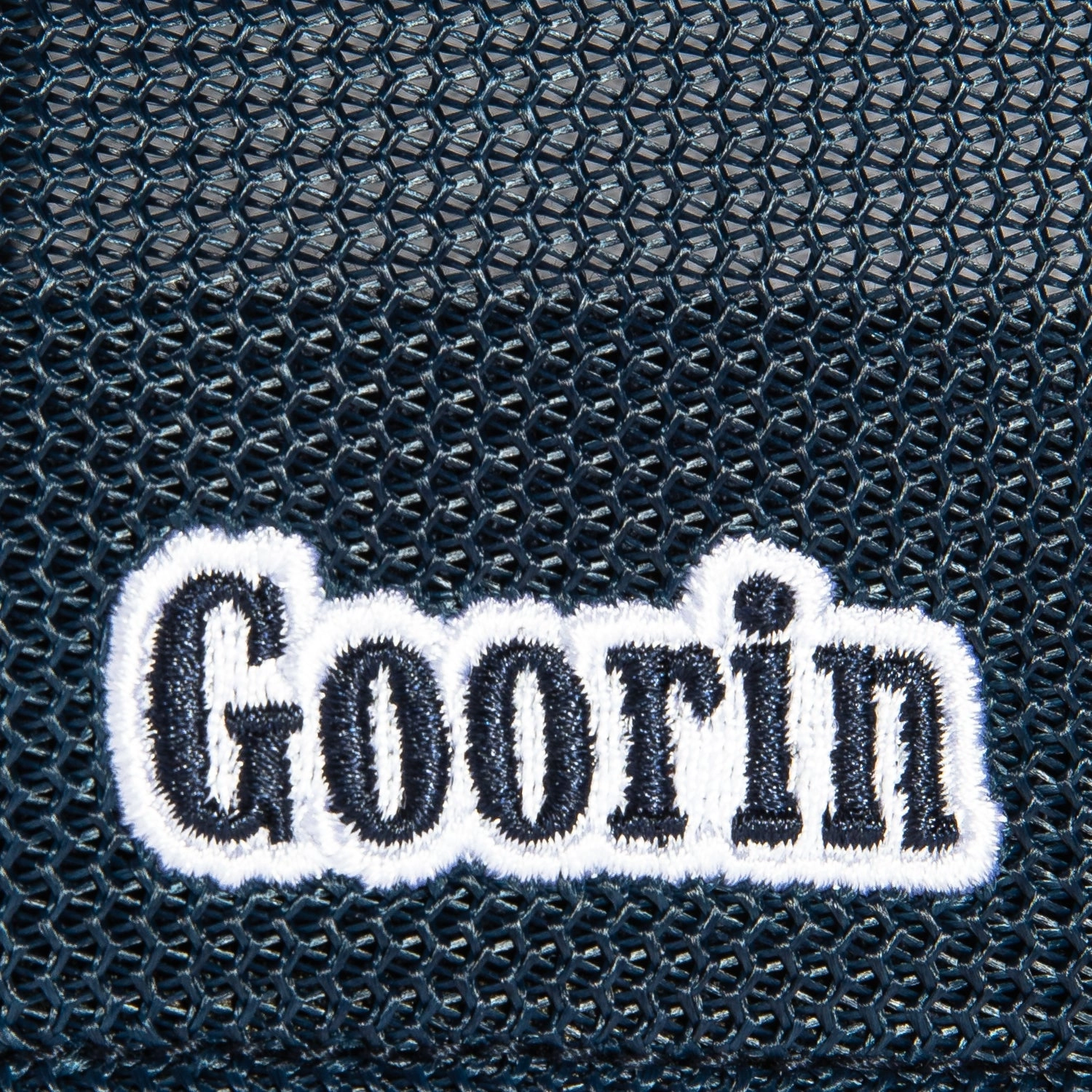 Goorin Bros Suited Champ Adjustable Trucker Snapback Hat - Graphite Pinstripe. Navy
