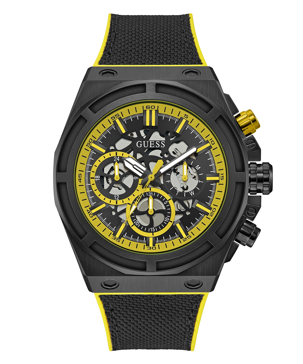 GUESS Mens Black Multi-function Watch