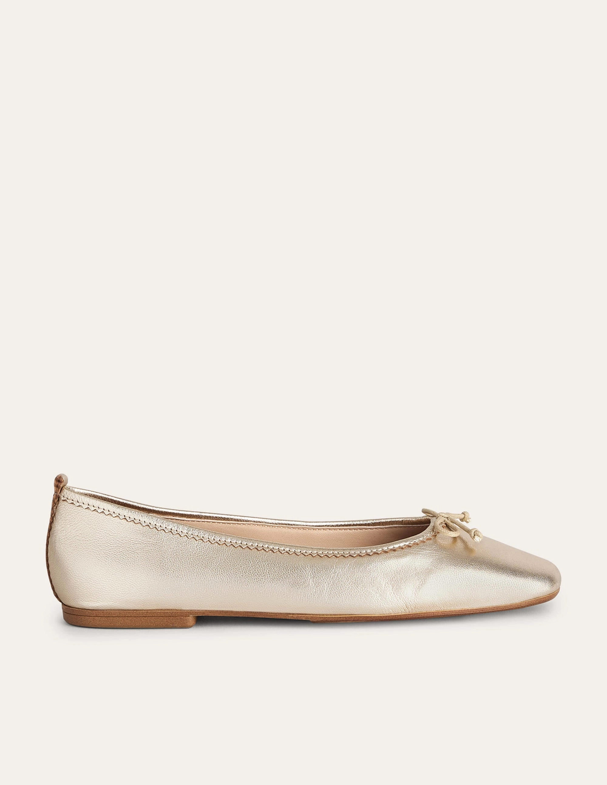 Kitty Flexi Sole Ballet Pumps-Gold