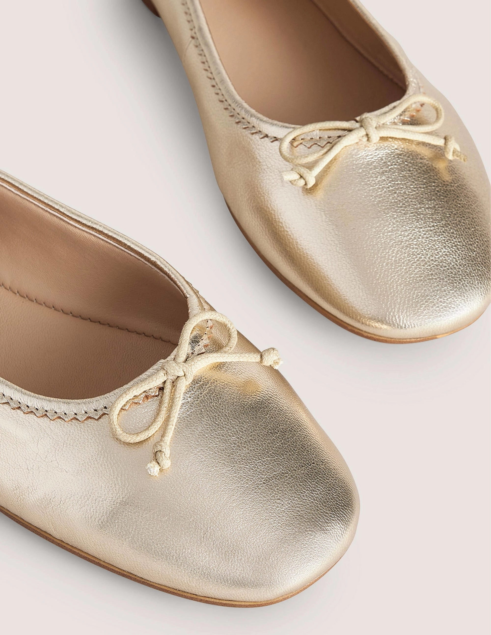 Kitty Flexi Sole Ballet Pumps-Gold
