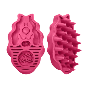 KONG ZoomGroom™ Raspberry Dog Grooming Brush