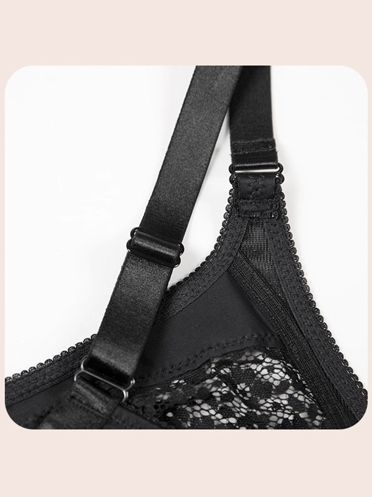Lace Floral Wireless Magic Lift Full Cup Bras