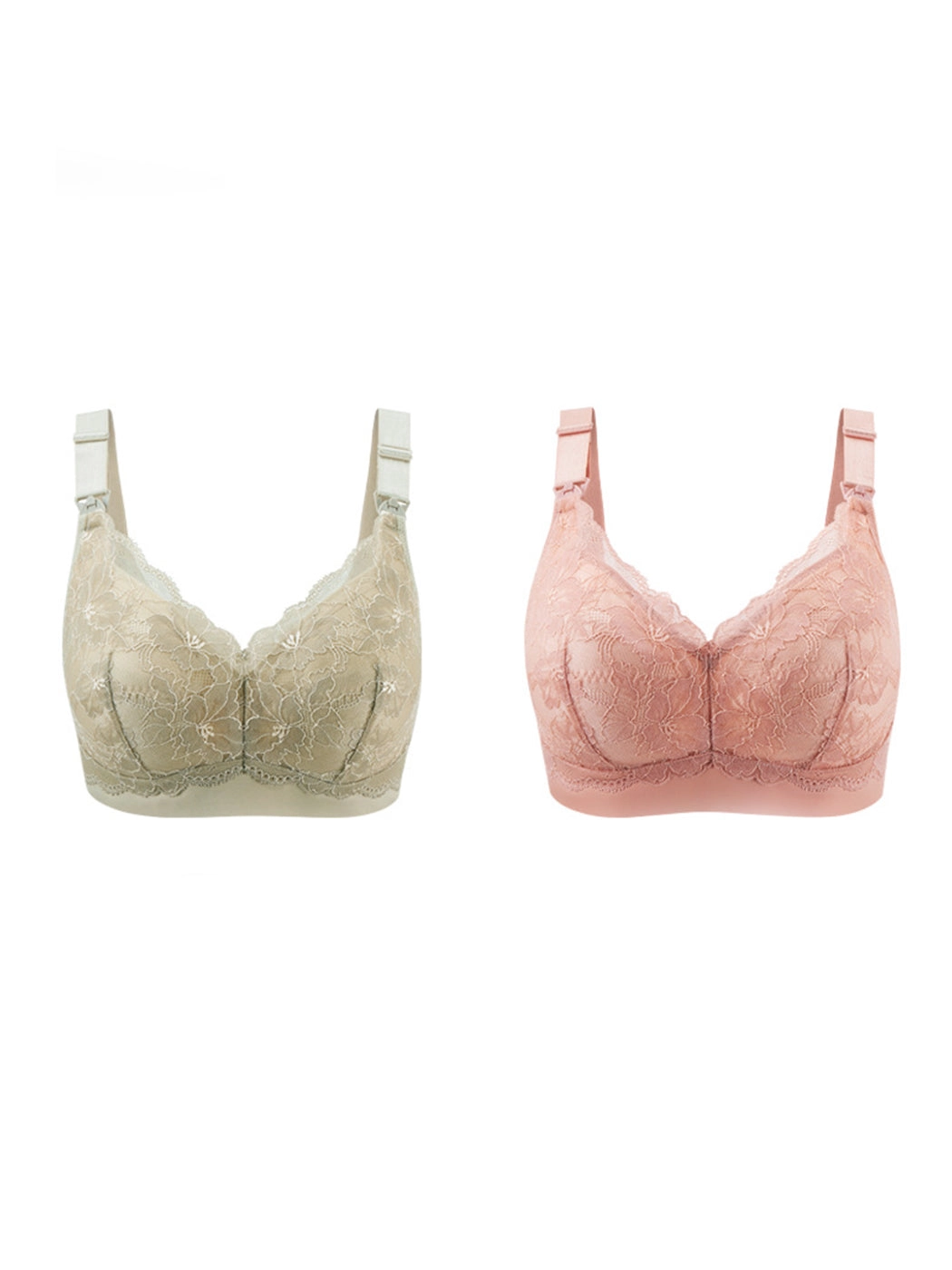 Lace Full Coverage Postpartum Nursing Wireless Bra