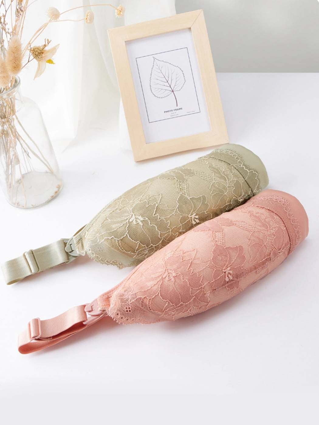 Lace Full Coverage Postpartum Nursing Wireless Bra