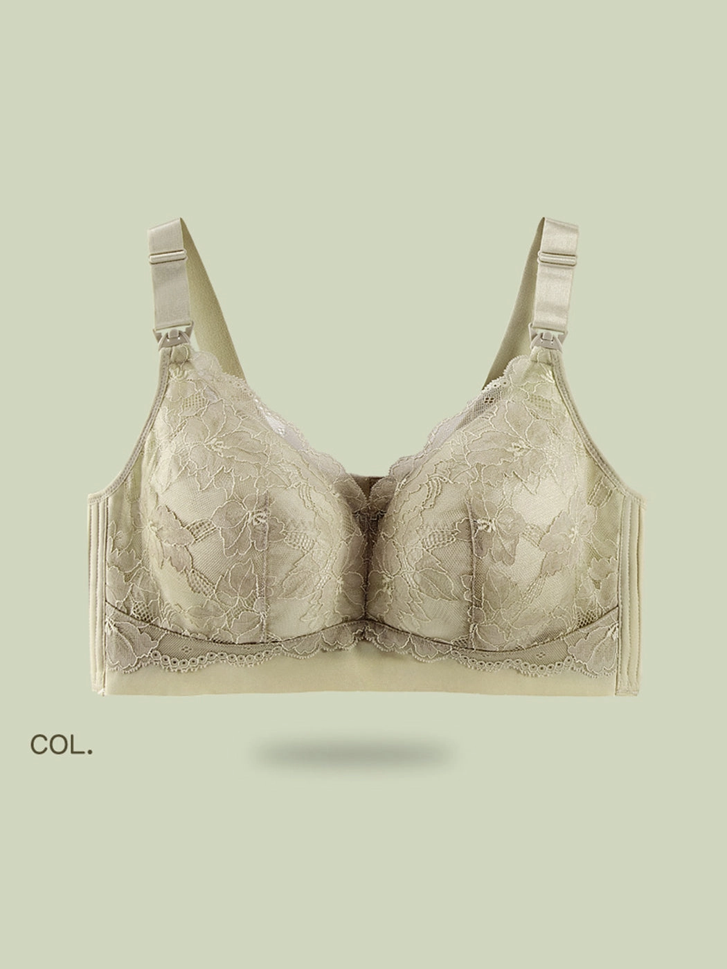 Lace Full Coverage Postpartum Nursing Wireless Bra