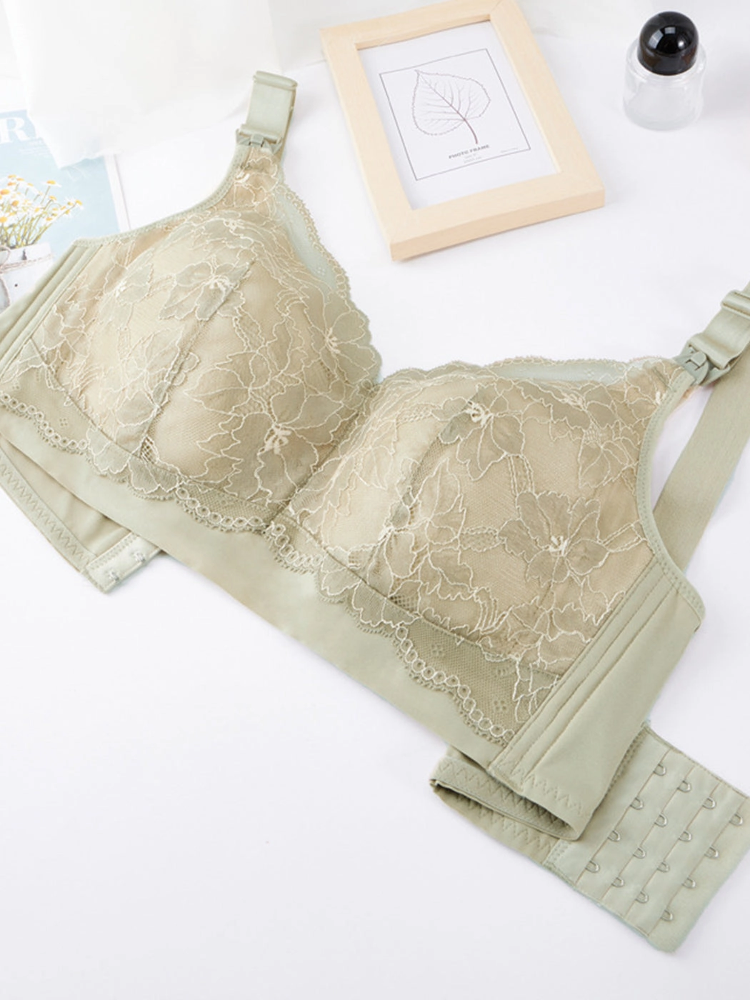 Lace Full Coverage Postpartum Nursing Wireless Bra