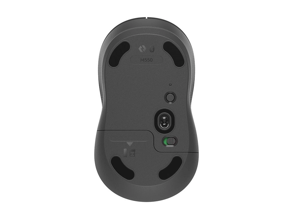 Logitech Signature M550 - Mouse - optical - 3 buttons - wireless - Bluetooth - Logitech Logi Bolt USB receiver - graphite 910-006781