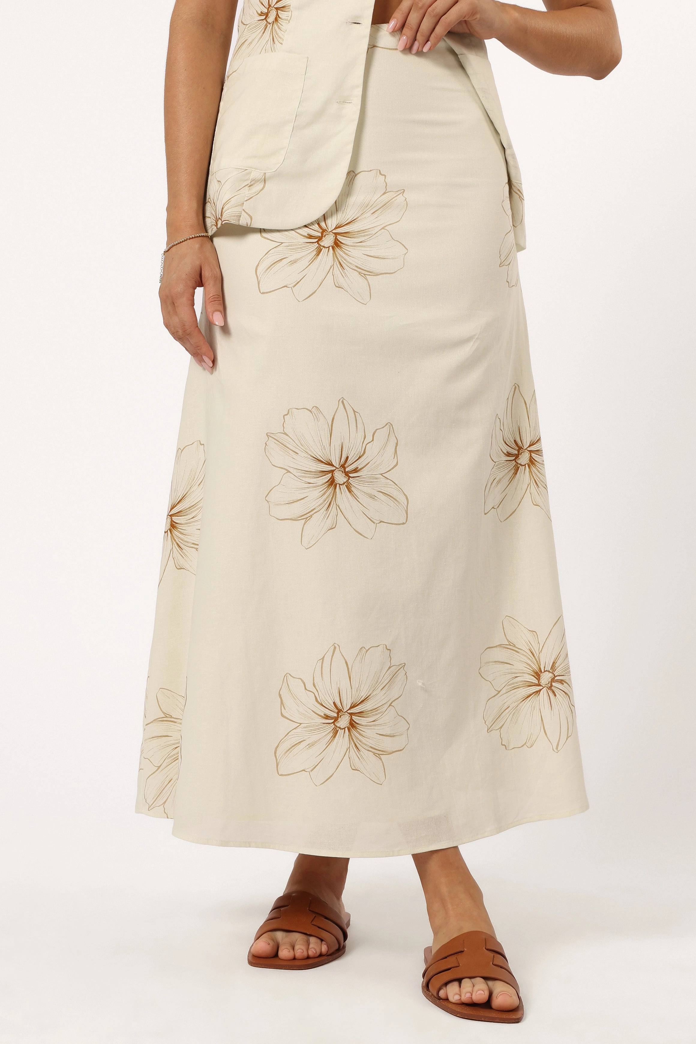 Luna Midi Skirt - Floral