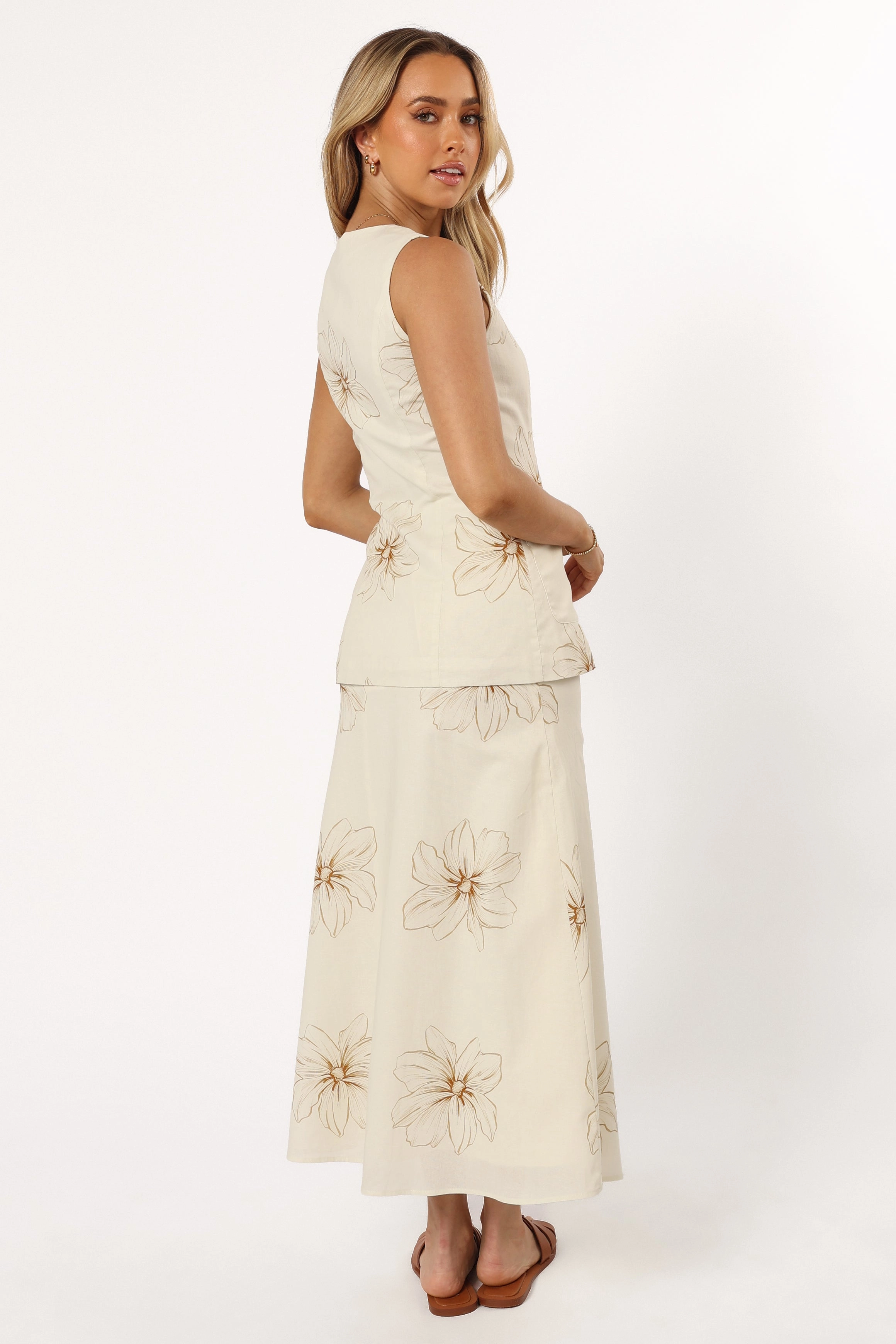 Luna Midi Skirt - Floral