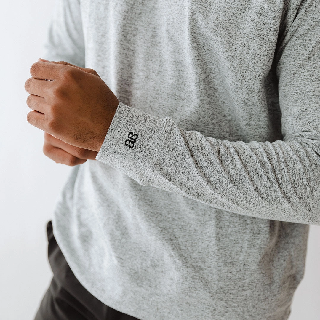 Men's Travel Hoodie, Heather Grey