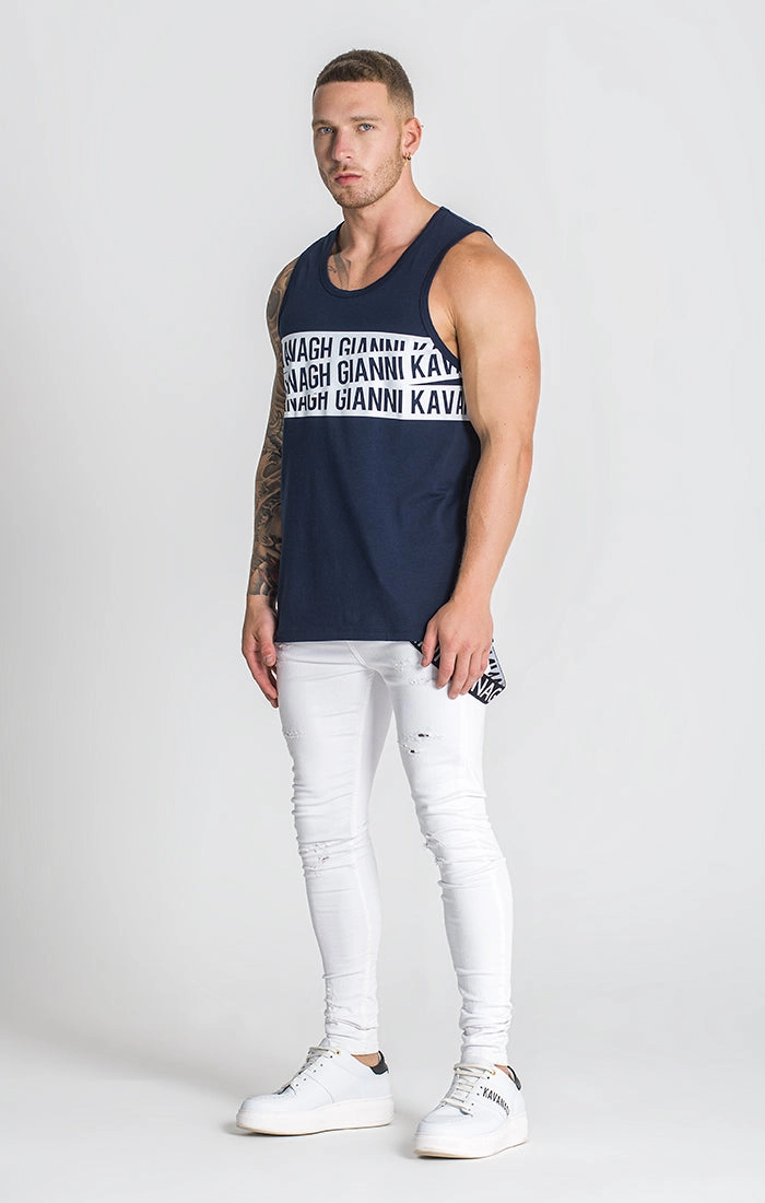 Navy Blue 911 Tanktop