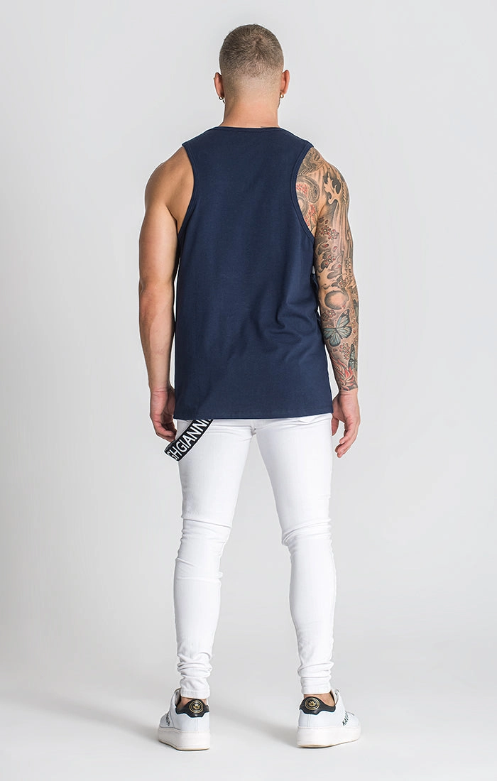 Navy Blue 911 Tanktop