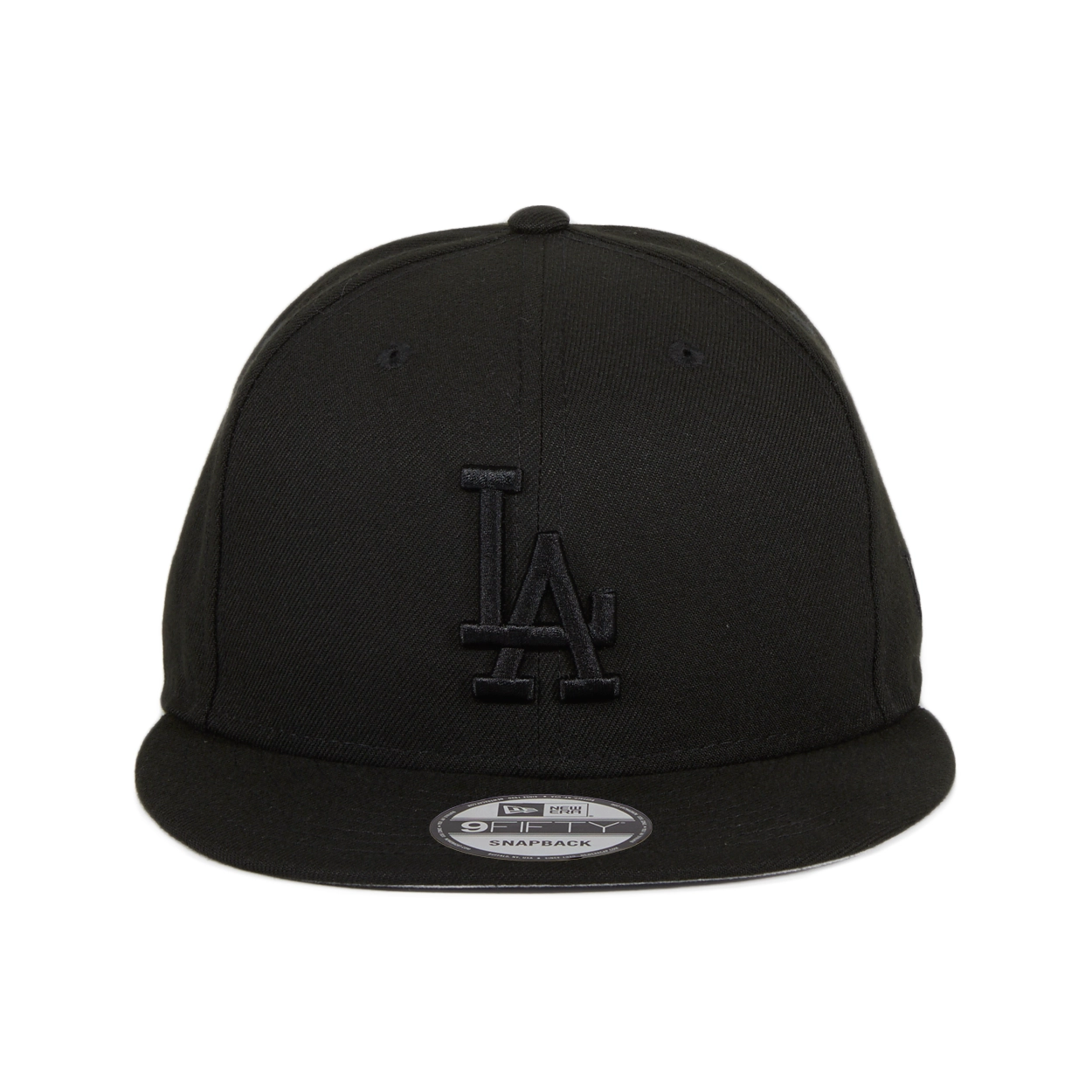 New Era 9Fifty MLB Basic Los Angeles Dodgers Snapback Hat - Black. Black