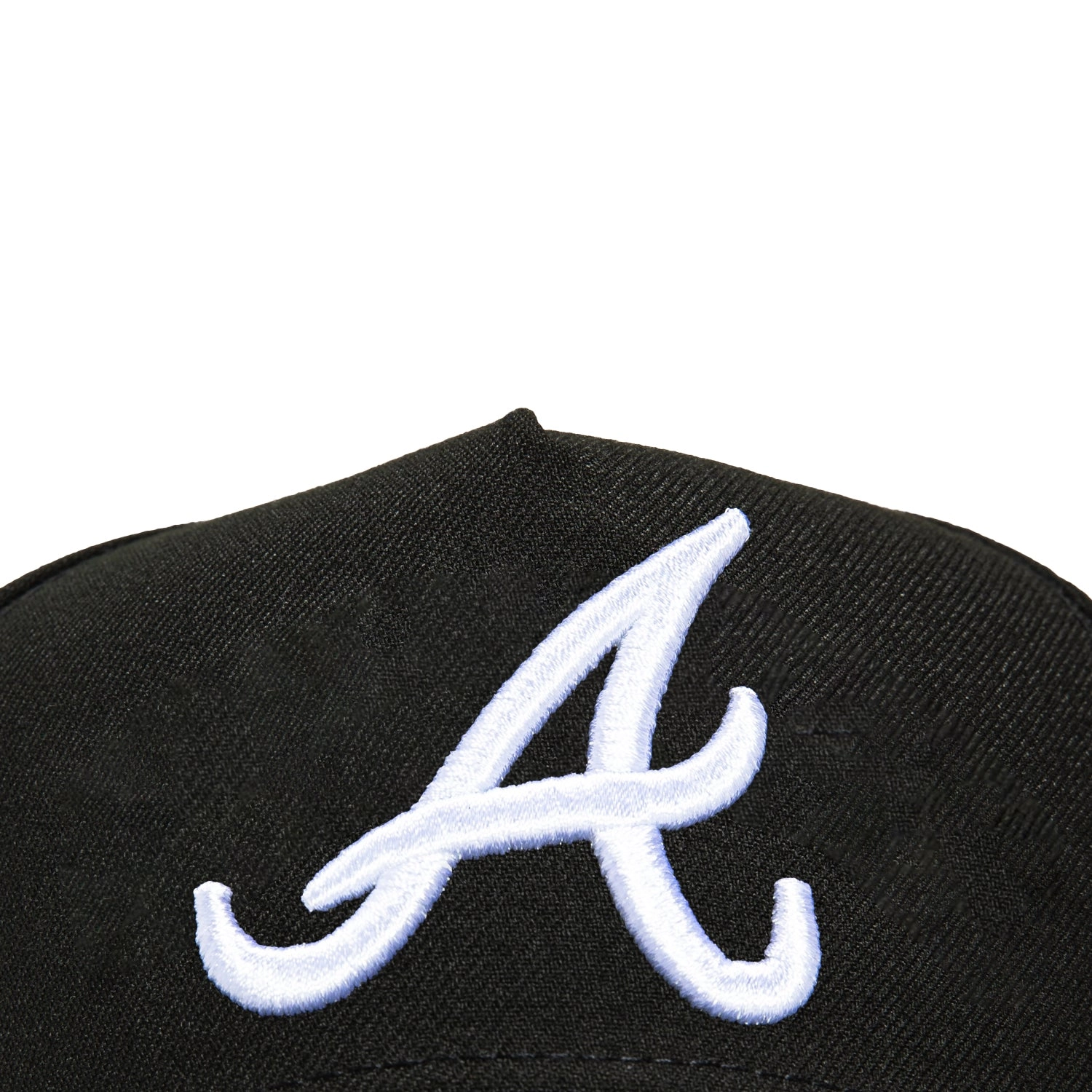 New Era 9Forty A-Frame Atlanta Braves Snapback Hat - Black. White
