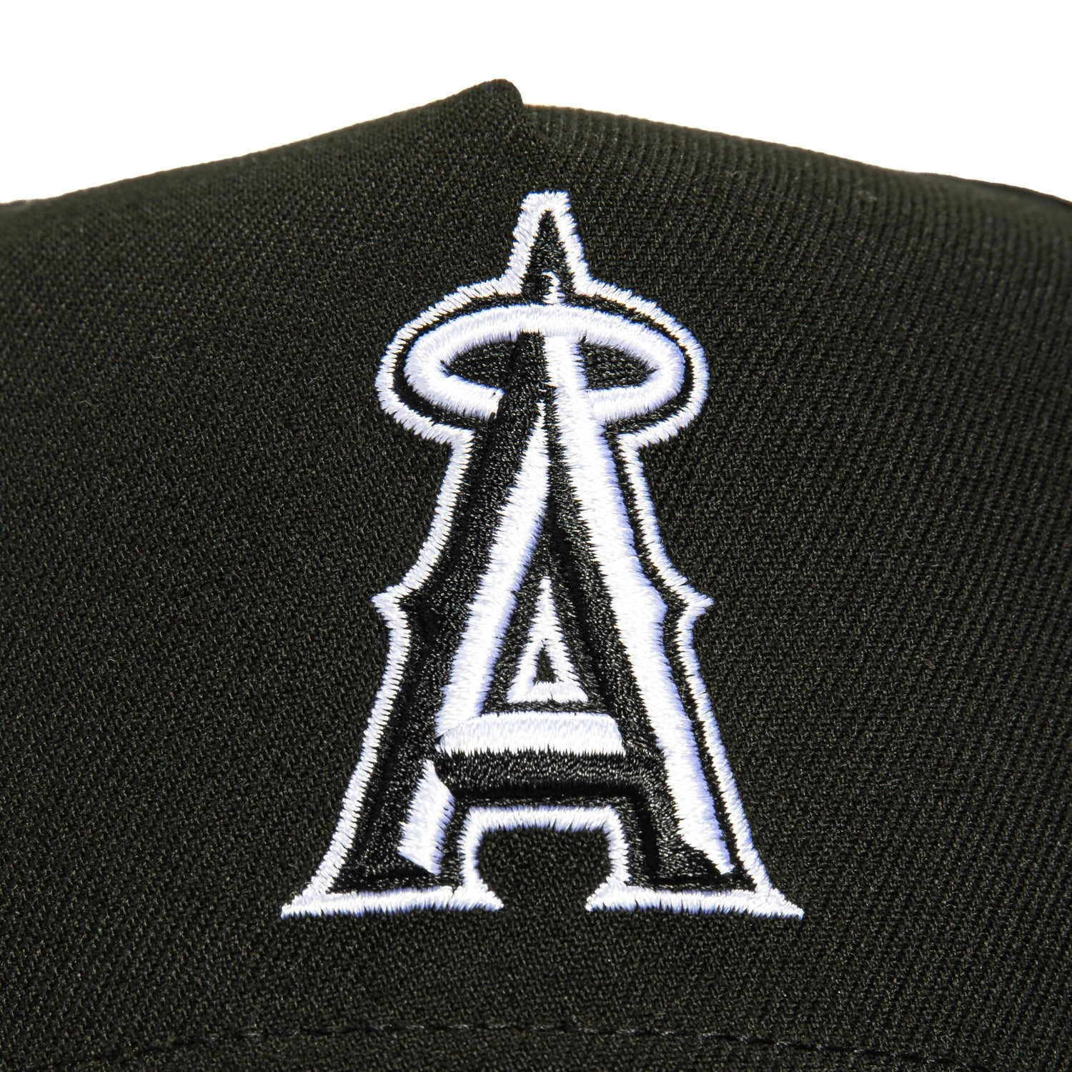 New Era 9Forty A-Frame Los Angeles Angels Snapback Hat - Black. White