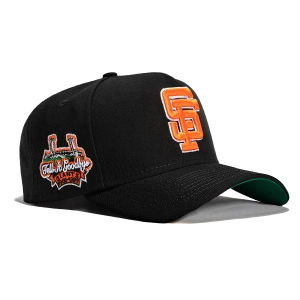 New Era 9Forty A-Frame San Francisco Giants Tell It Goodbye Patch Snapback Hat - Black