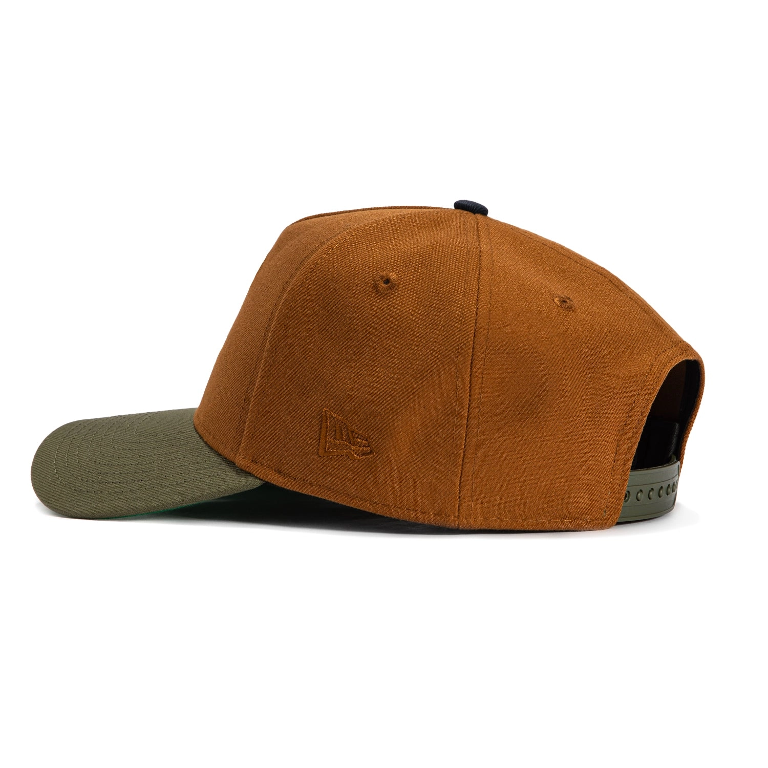 New Era 9Forty A-Frame San Jose Sharks Logo Patch Snapback Hat - Khaki. Olive