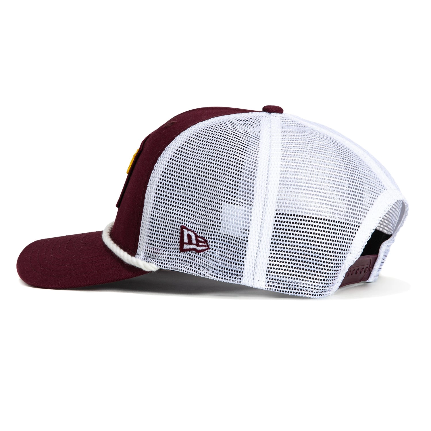 New Era 9Seventy Arizona State Sun Devils Patch Logo Trucker Stretch-Snap Hat - Maroon. White