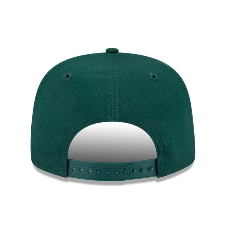 New Era Golfer Team Chain Stitch Oakland Athletics Logo Patch Snapback Hat - Green
