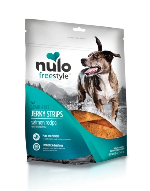 Nulo Freestyle Grain Free Salmon & Strawberries Recipe Jerky Dog Treats