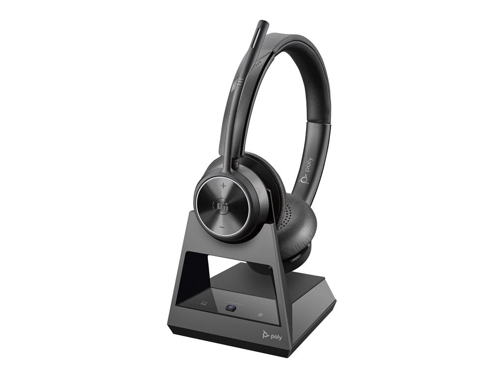 Poly Savi 7320 Office - Savi 7300 series - headset - on-ear - DECT - wireless - black 7E2L1AA#ABA
