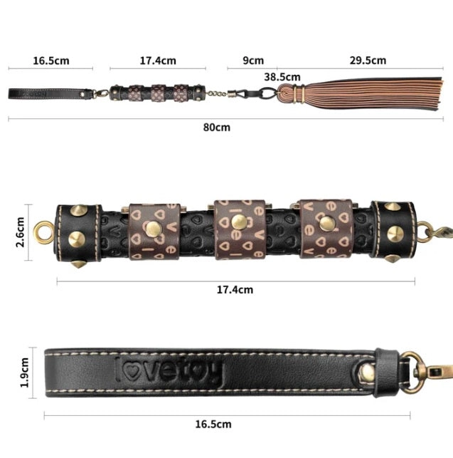 Rebellion Reign 23.5" Flogger in Vegan Leather