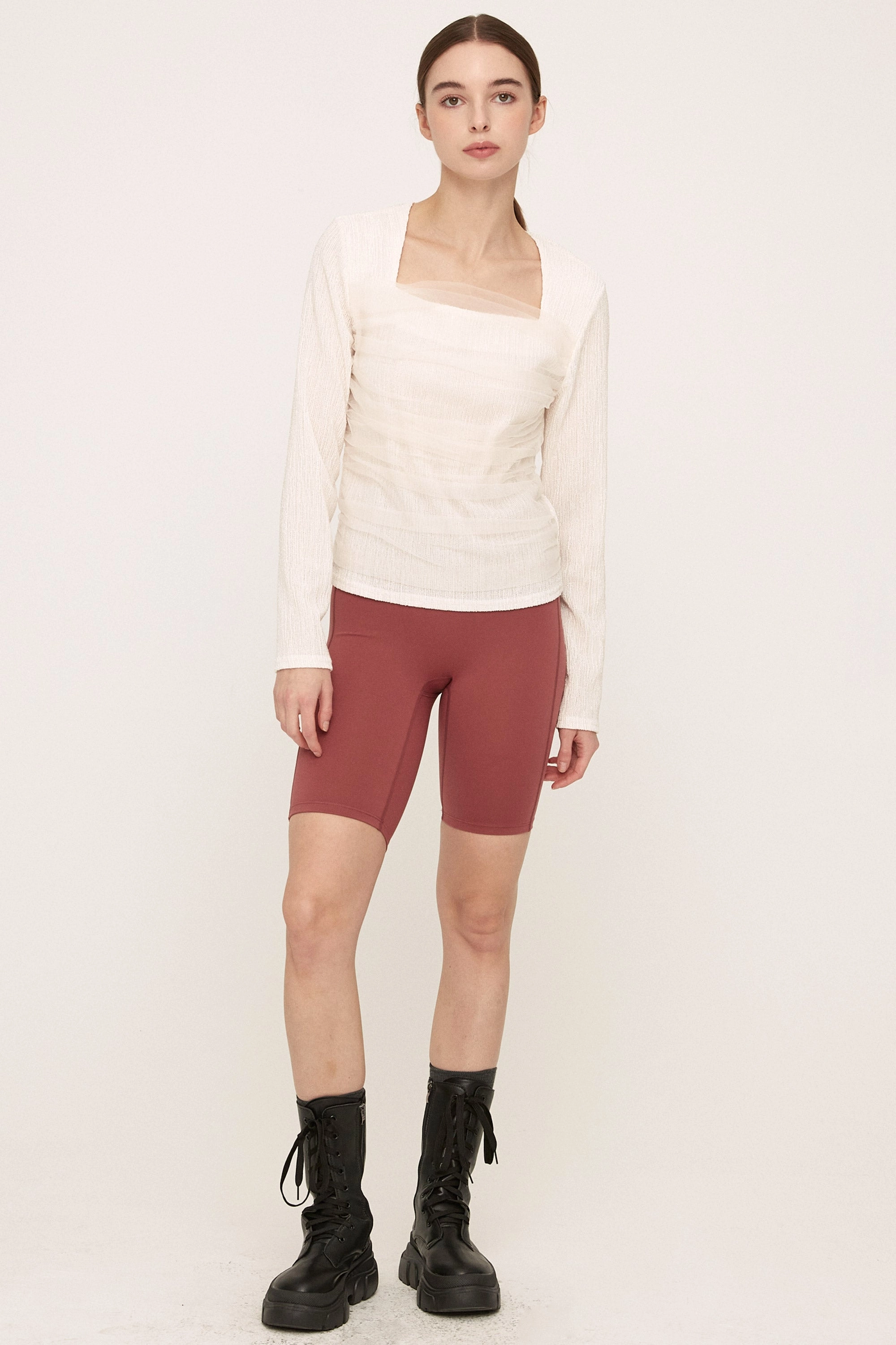 Whitney Mesh Layered Top