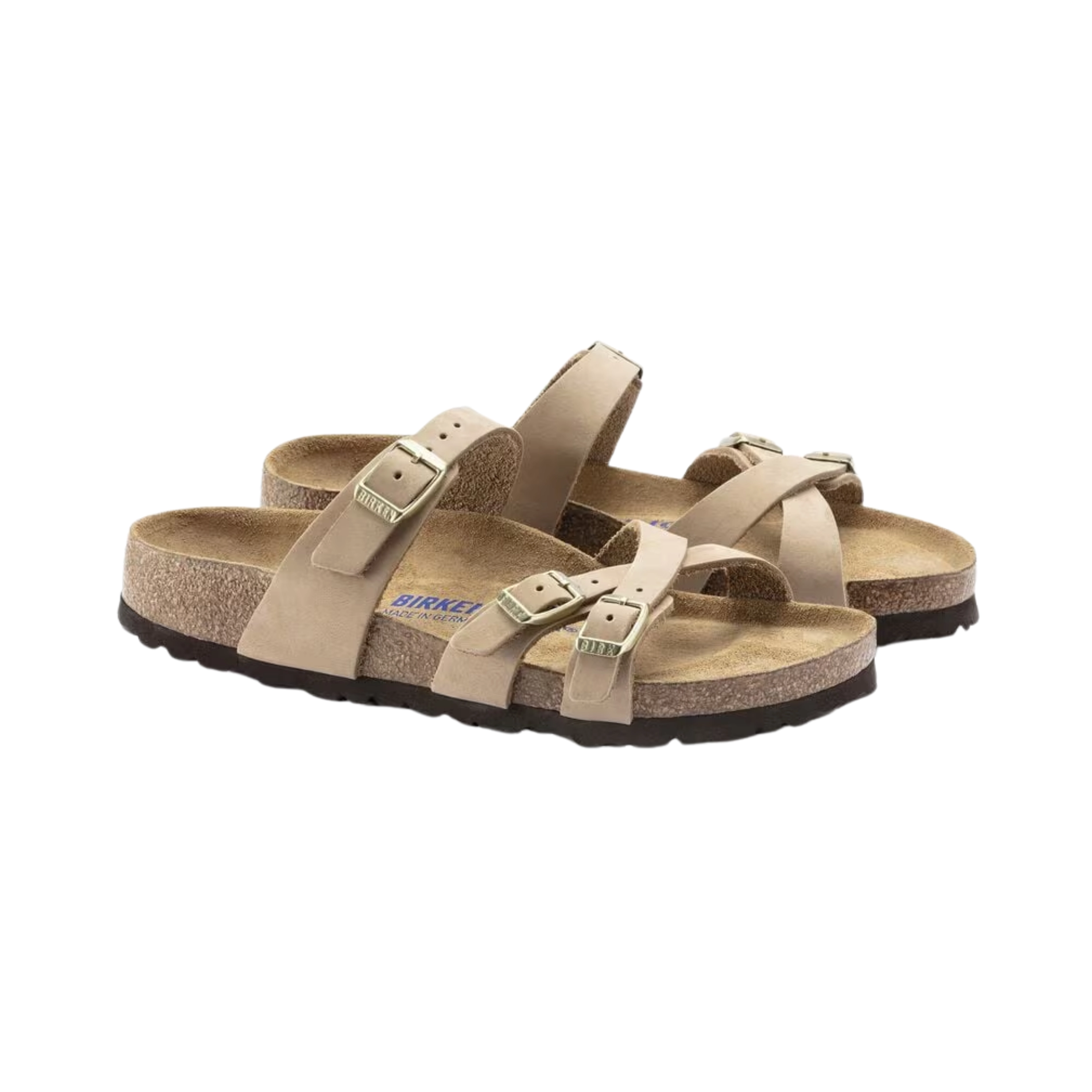 Women's Franca Soft Footbed (Nubuck Leather) - Sandcastle