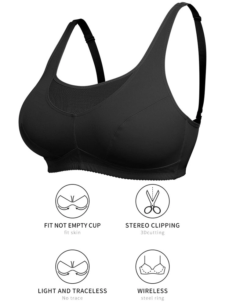 Women's Sports Vest Wireless Bra